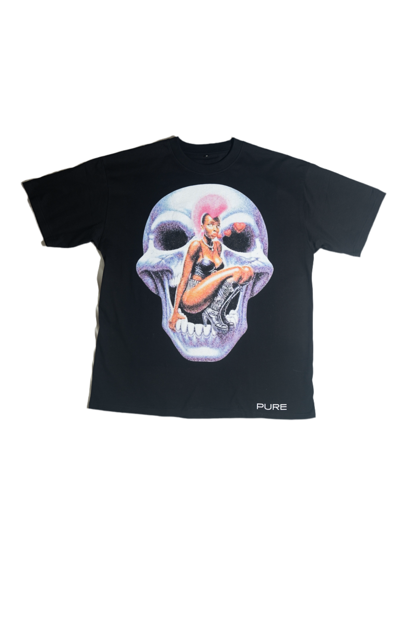 PURE SKULL CRUSHER OVERSIZED TEE SHIRT